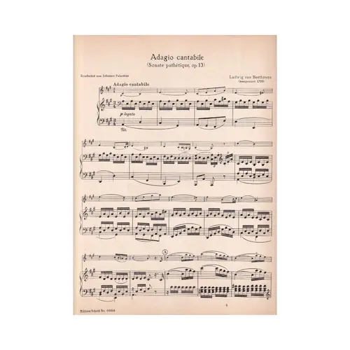 Adagio Cantabile (Sonate Pathetique) - Op.13  (Edição Antiga)