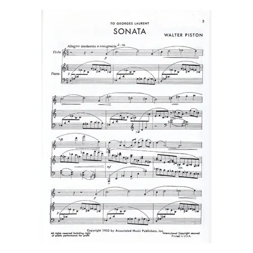 Sonata For Flute And Piano