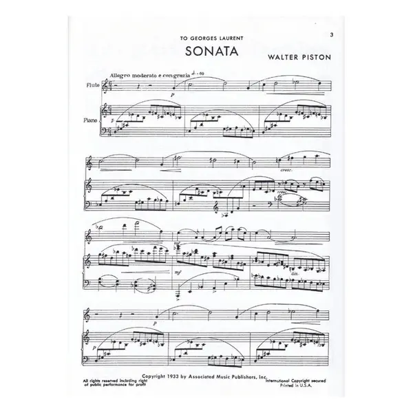 Sonata For Flute And Piano