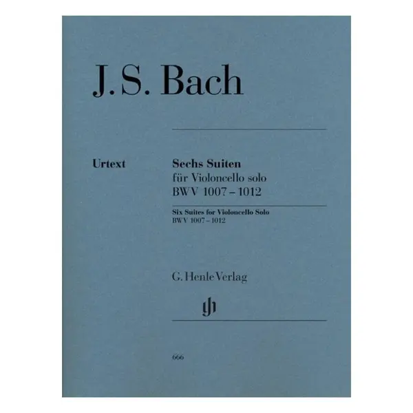 Sechs Suiten Violoncello Solo - BWV 1007-1012 - Urtext