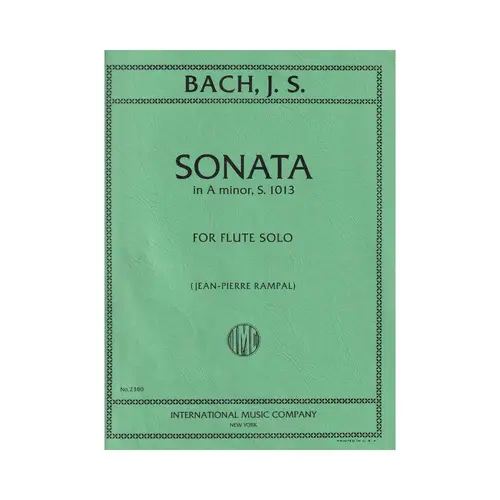 Sonata In A Minor For Flute- S. 1013   (Rev. Rampal)