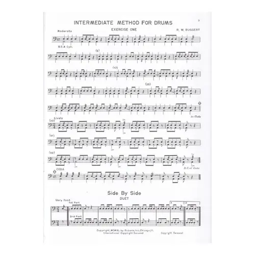 Rubank Intermediate Method Drums