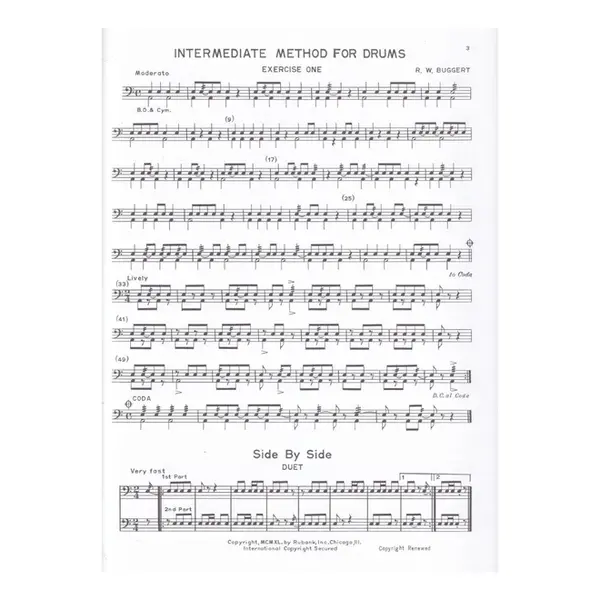 Rubank Intermediate Method Drums