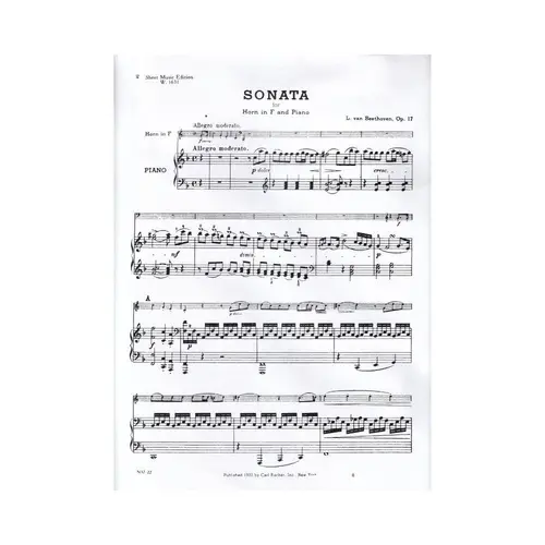 Sonata - Op.17 -  Horn And Piano