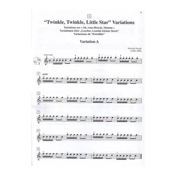 Suzuki Piano School Vol.1