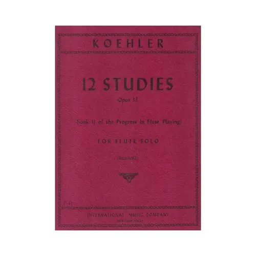 12 Studies For Flute - Op.33