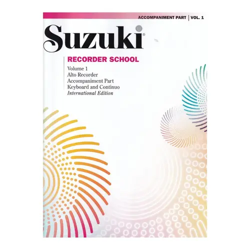 Suzuki Recorder School (Alto Recorder) vol.01 -  piano accompaniment