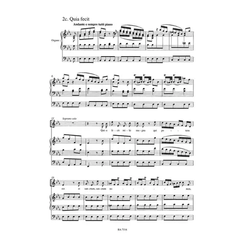 Magnificat - Rv 610 / 611 - Full Score