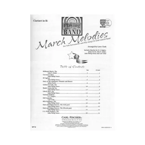 March Melodies - Clarinet