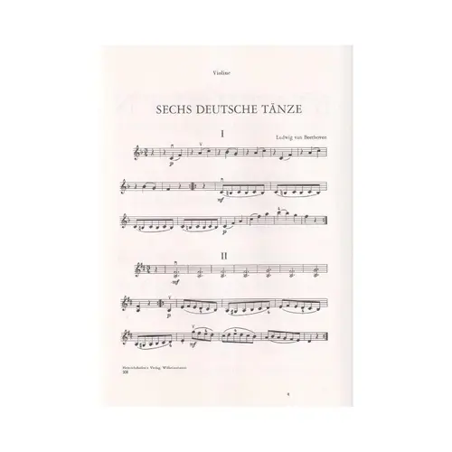 Sechs Deutsche Tanze Aus Dem Jahre 1795