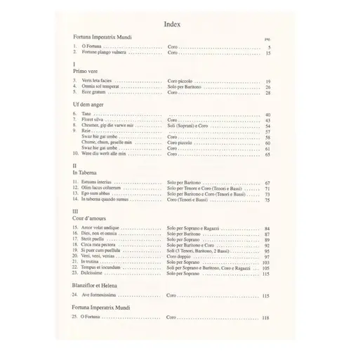 Carmina Burana - Vocal Score
