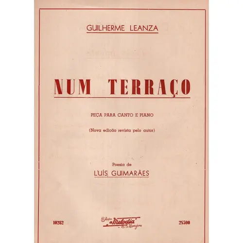 Num Terraço  para canto e piano (Edição Antiga)