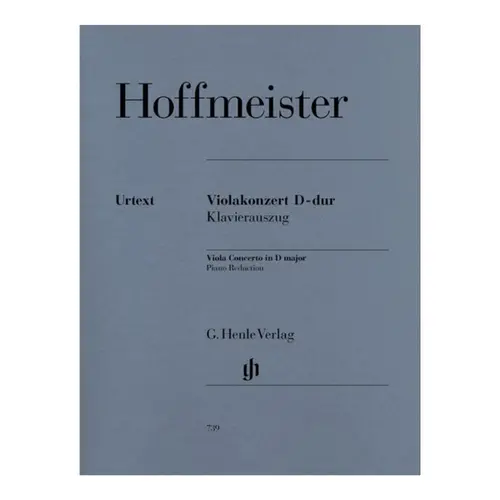 Viola Concerto D major - Piano Reduction - Urtext