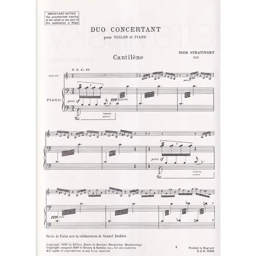 Duo Concertant  - Violin And Piano