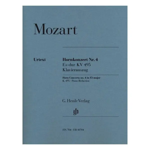 Hornkonzert N.4 Es Dur - Kv 495 - Urtext