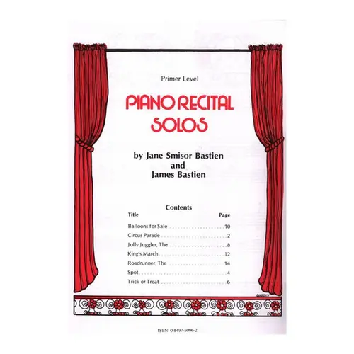 Piano Recital Solos Pré - Iniciante