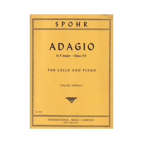 Adagio In F Major For Cello - Op.115