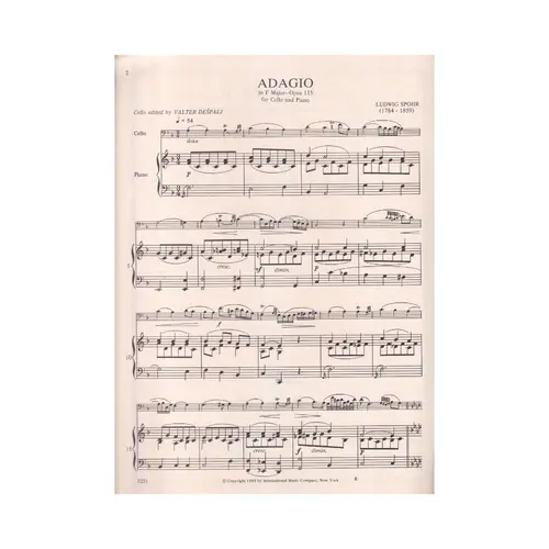 Adagio In F Major For Cello - Op.115