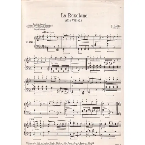 La Roxolane  -  Aria Variada