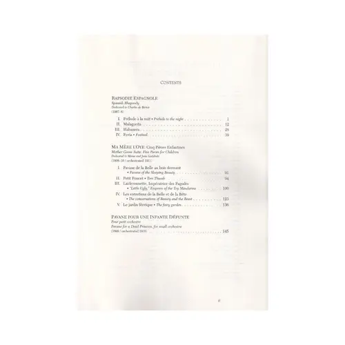 Rapsodie Espagnole, Mother Goose Suite And Pavane For A Dead Princess (regente)