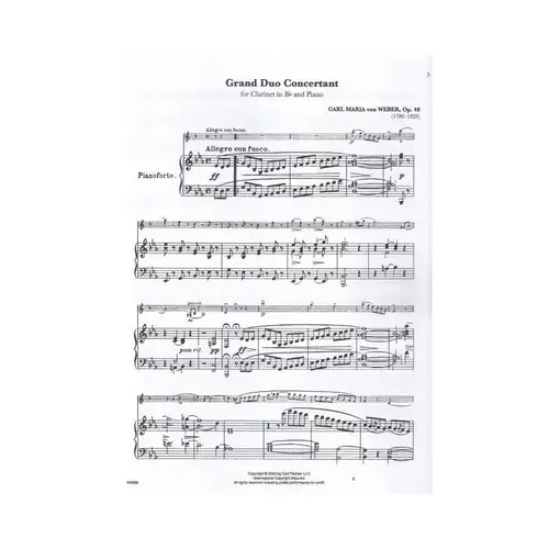 Grand Duo Concertante - Op.48  - Clarinet
