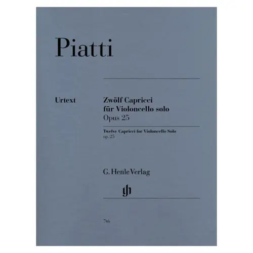 Zwolf Capricci Fur Violoncello Solo - Op.25 - Urtext