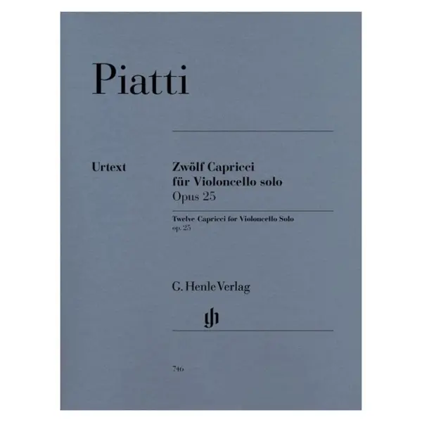 Zwolf Capricci Fur Violoncello Solo - Op.25 - Urtext