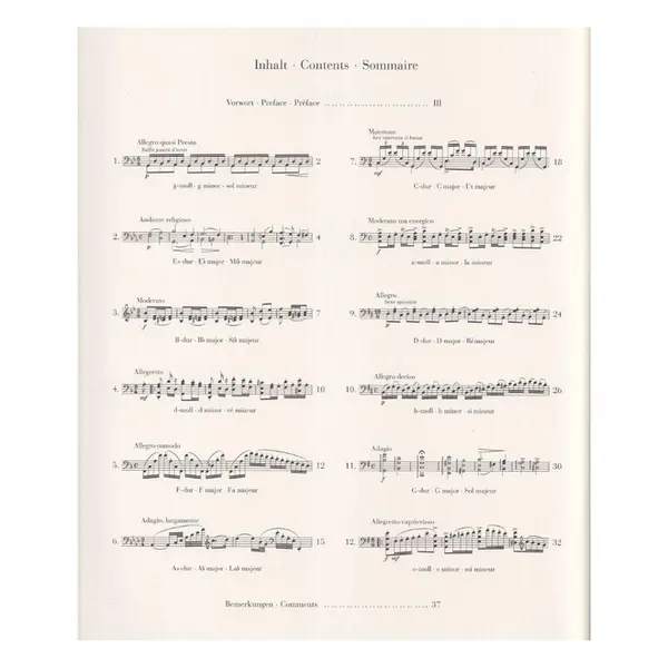 Zwolf Capricci Fur Violoncello Solo - Op.25 - Urtext