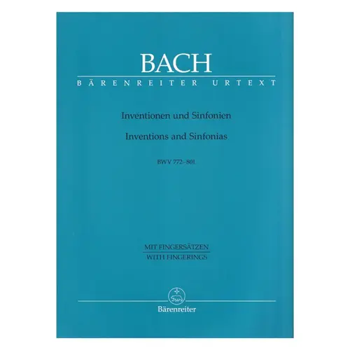 Inventions and sinfonias BWV 772-801 ( com dedilhado )