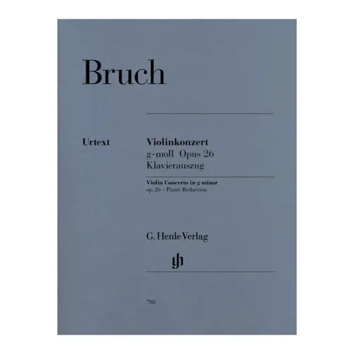 Violin Concerto In G Minor Op. 26 - Piano Reduction -  Urtext