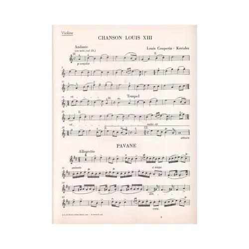 Chanson Louis Xiii Und Pavane