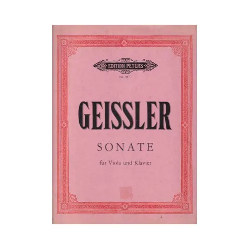 Sonate Fur Viola Und Klavier