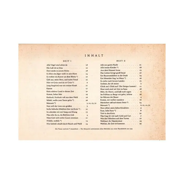 Spielbuch (Alte Lieder und Tanze) - Vol.1