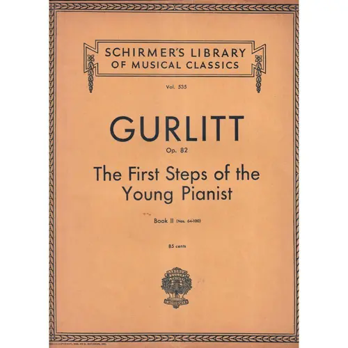 First Steps Of The Young Pianist - Op.82  Vol.2  (Edição Antiga)
