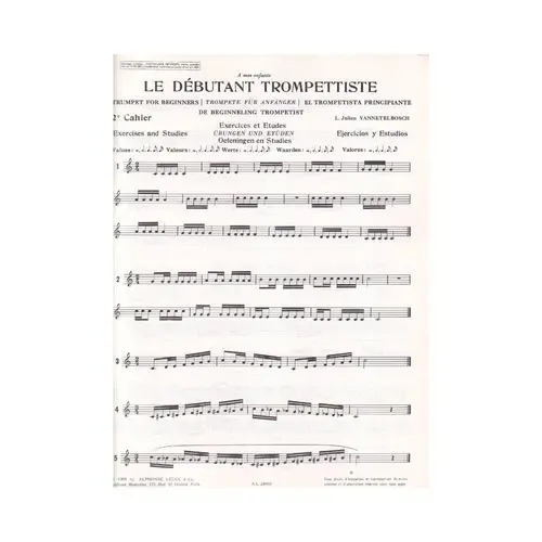Debutant Trompettiste (Le) - Vol.2