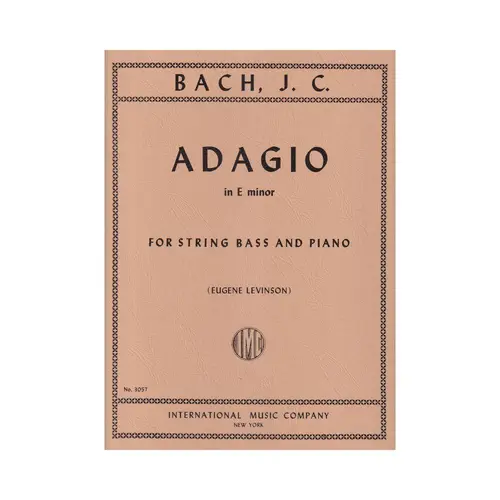 Adagio In E Minor For String Bass And Piano