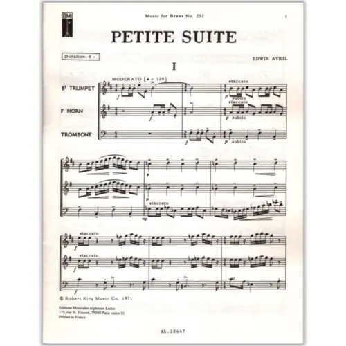 Petite Suite For Brass Trio