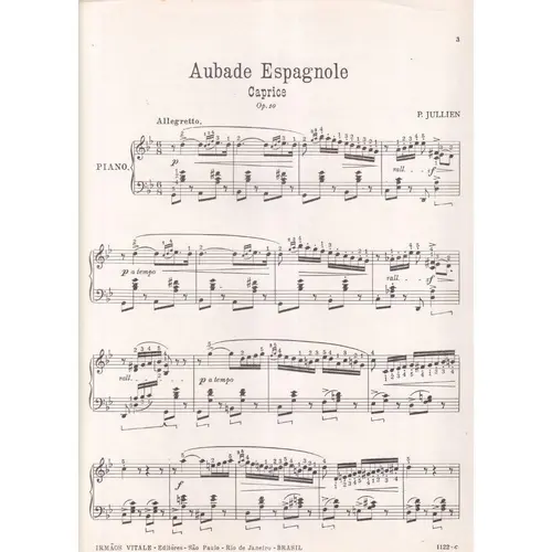 Aubade Espagnole (Caprice) - Op.10