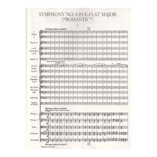 Symphonies ns.4 and 7 In Full Score