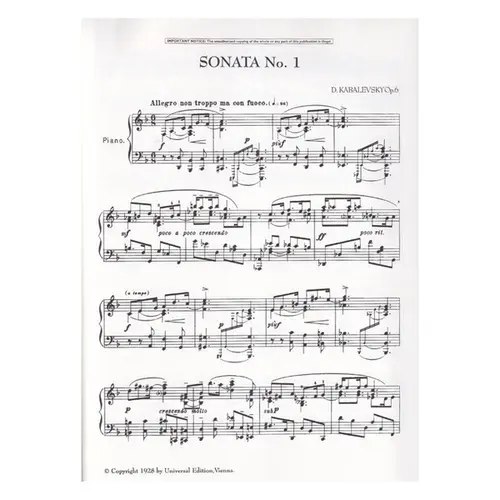 Sonatas For Piano, Nos. 1-3 - Op. 6, Op. 45, Op. 46