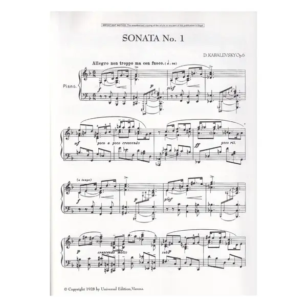 Sonatas For Piano, Nos. 1-3 - Op. 6, Op. 45, Op. 46