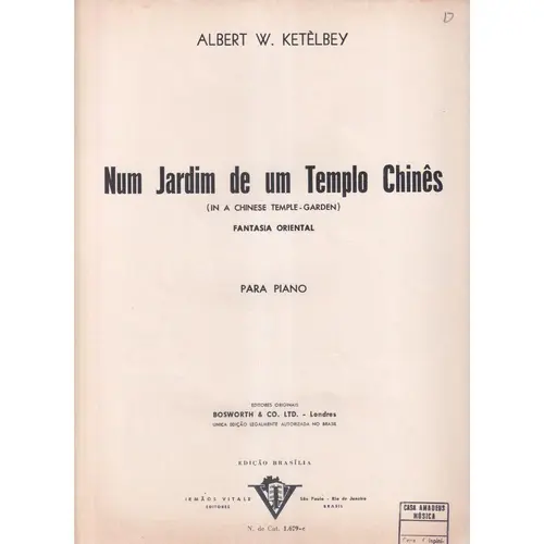 Num Jardim De Um Templo Chines (Piano)