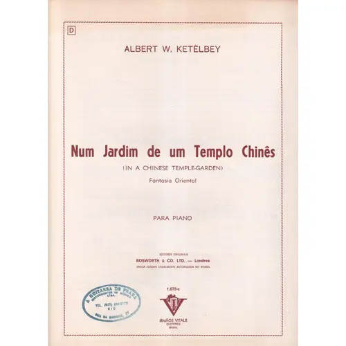 Num Jardim De Um Templo Chines (Piano)