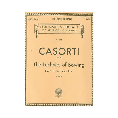 The Technics Of Bowing - Op.50