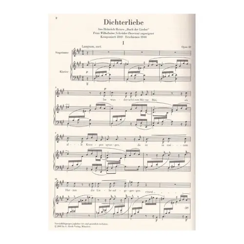 Dichterliebe - Op. 48 (Poet S Love)
