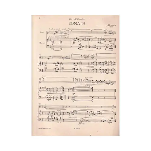 Sonate Fur Flote