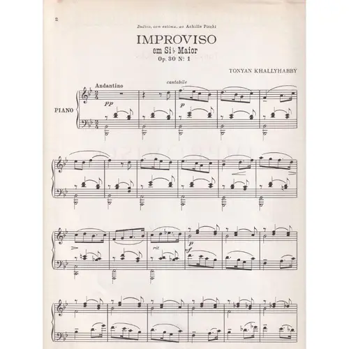 Improviso Em Si Bemol - Op.30 N.1