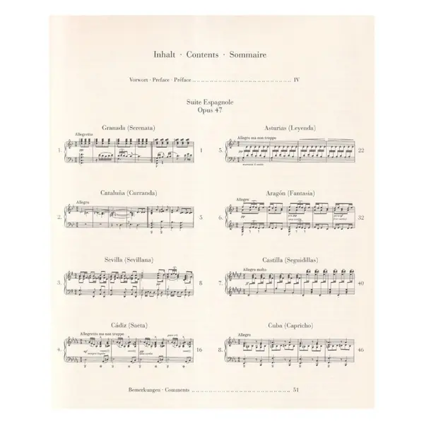 Suite Espagnole Op.47 - Urtext