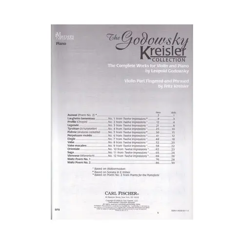 The Godowsky Kreisler Collection