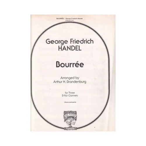 Bourree For Three Clarinets